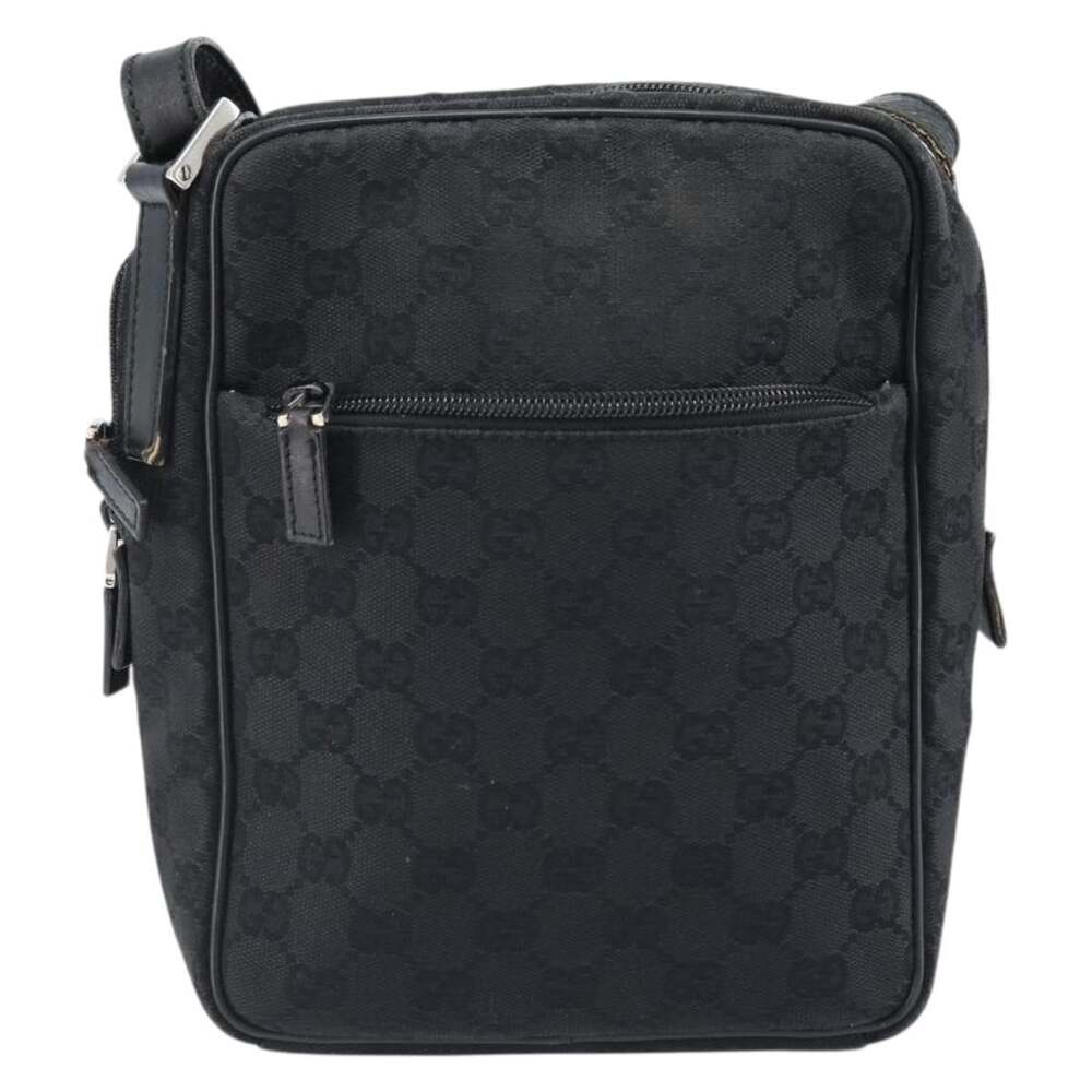 Gucci GG Canvas Shoulder Bag Black